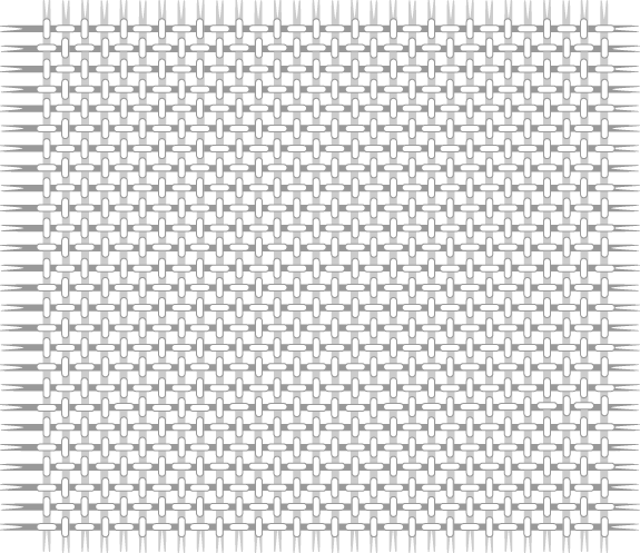 Diagram of the structure of a balanced plain weave textile.